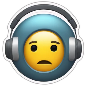 headphone and speachbubble emoji