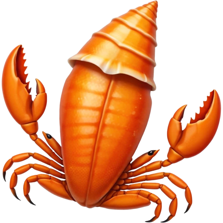🦞🐚 una claw saliendo del emoji de shell emoji