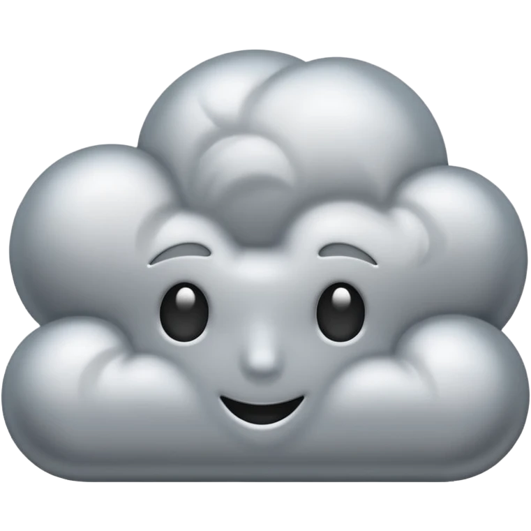 Computer transforming into a cloud emoji