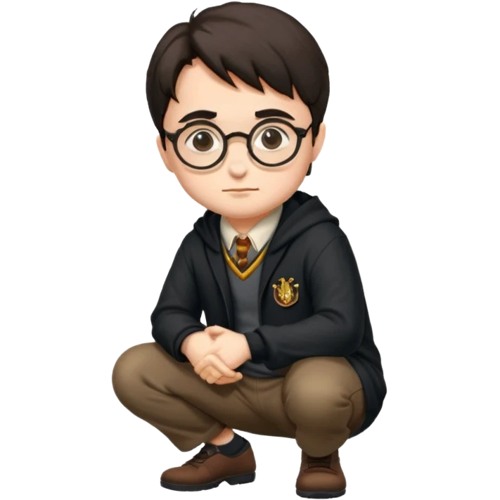 harry potter squating emoji