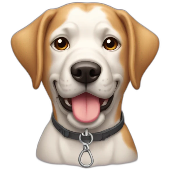 Perro con cabeza de lámpara emoji