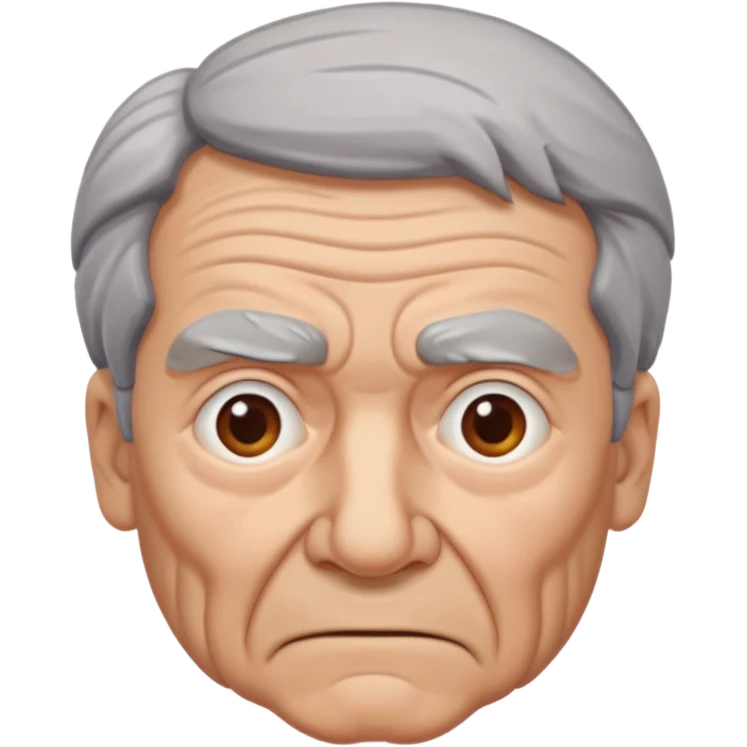 idoso confuso emoji
