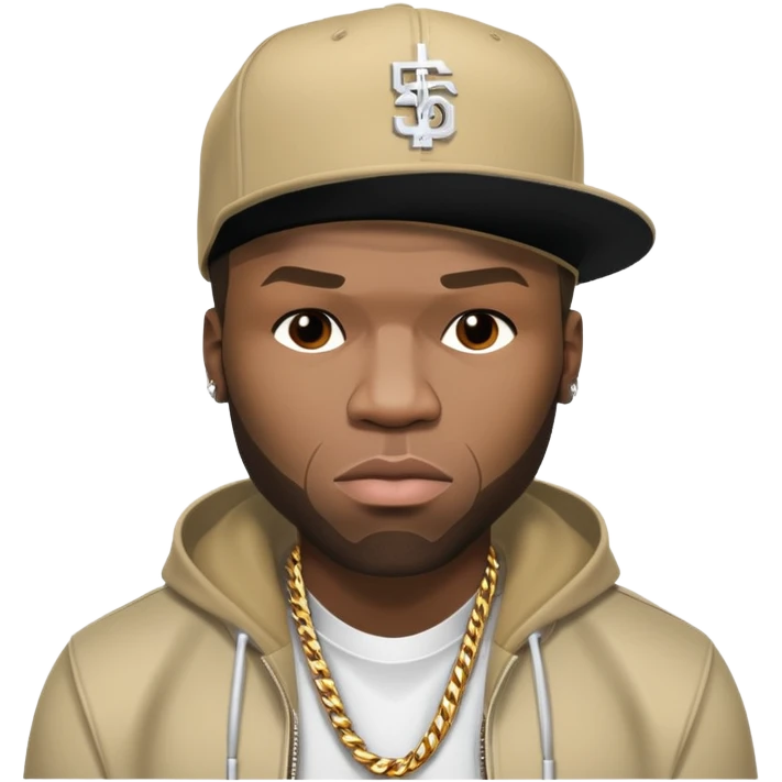 rapper 50 cent in the simpson style emoji