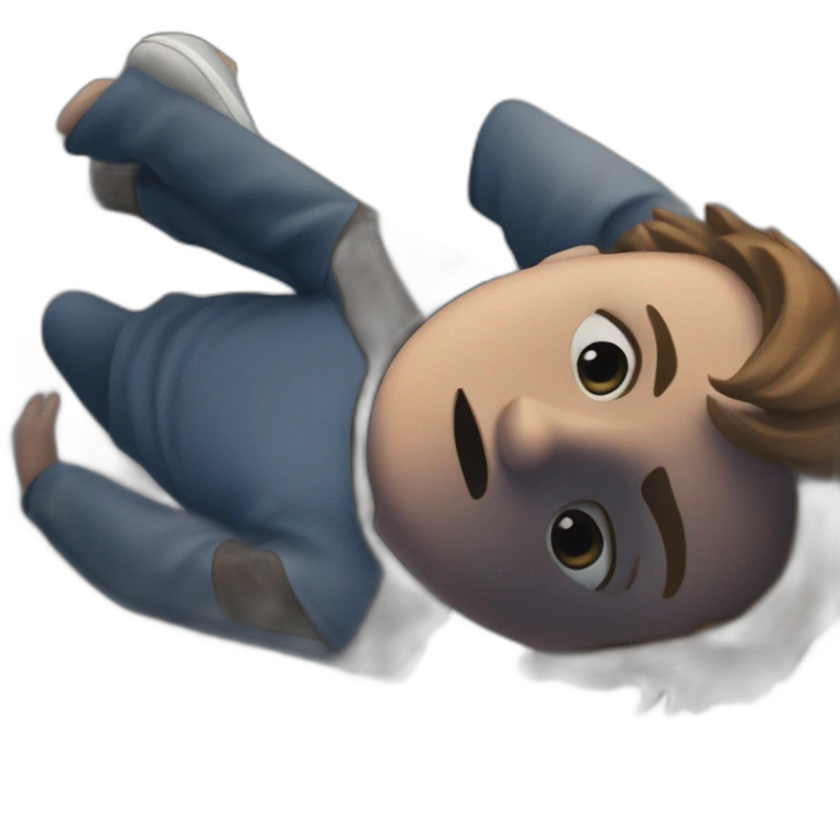 adventurous boy hiking solo emoji