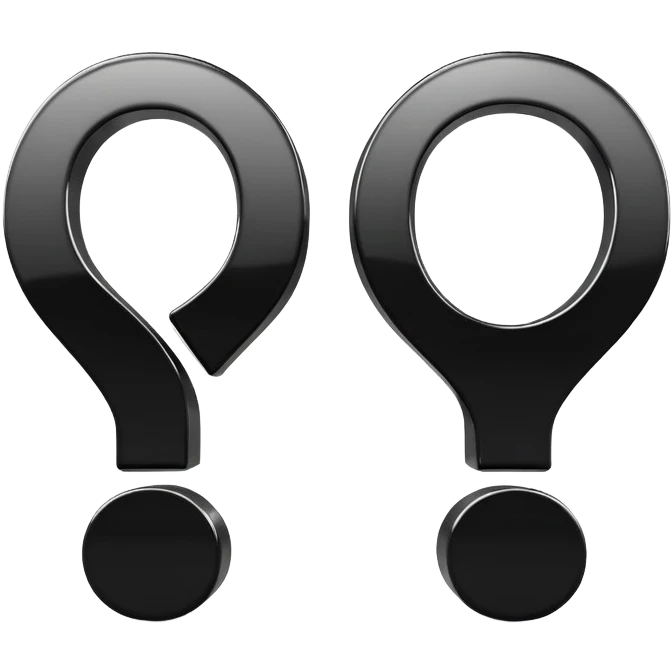 question and answer symbols, Q&A icons emoji