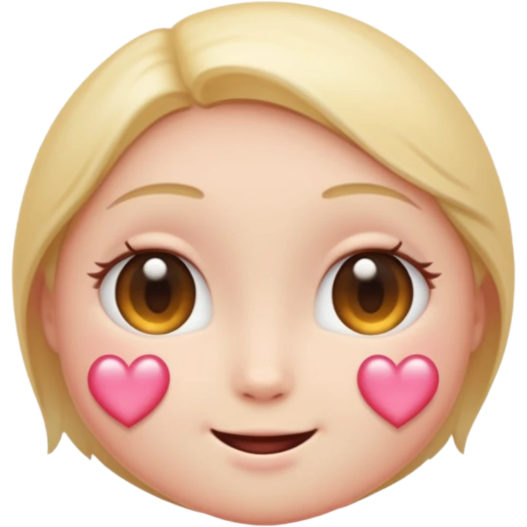 “Pastel round emoji with shy sparkling eyes, gentle blush, trembling smile, hidden heart, soft glow—expressing quiet love, vulnerability, and tender emotions emoji