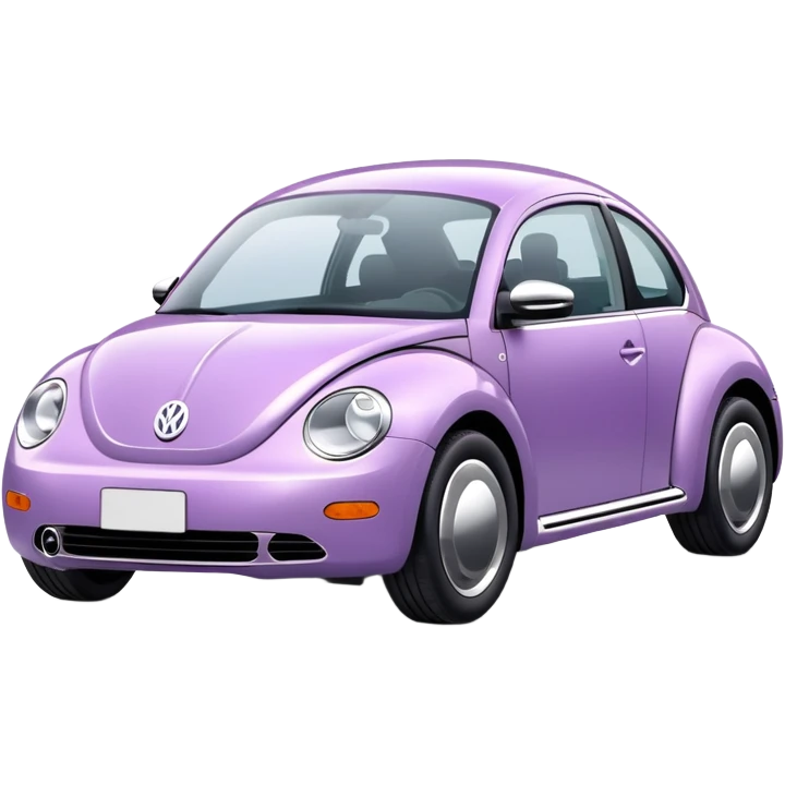 lilac Volkswagen new-beetle  emoji