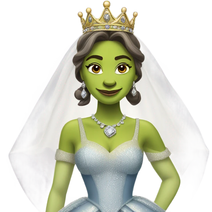 Sherk as a princess  emoji