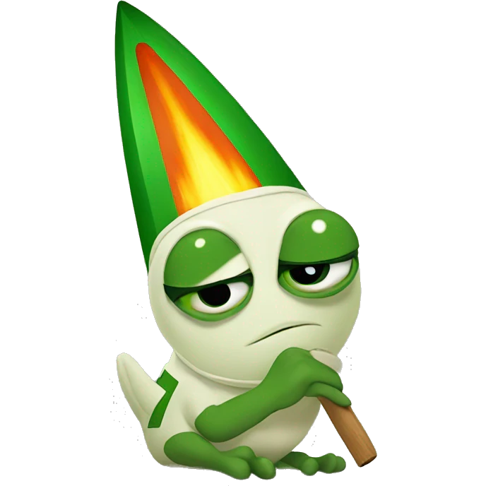 pepe with rocket  emoji