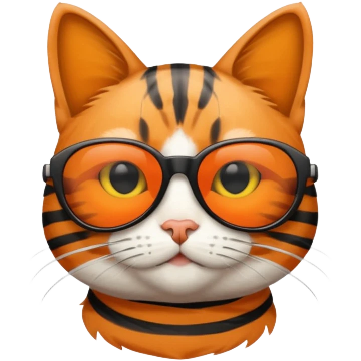 Cat wearing sunglasses emoji