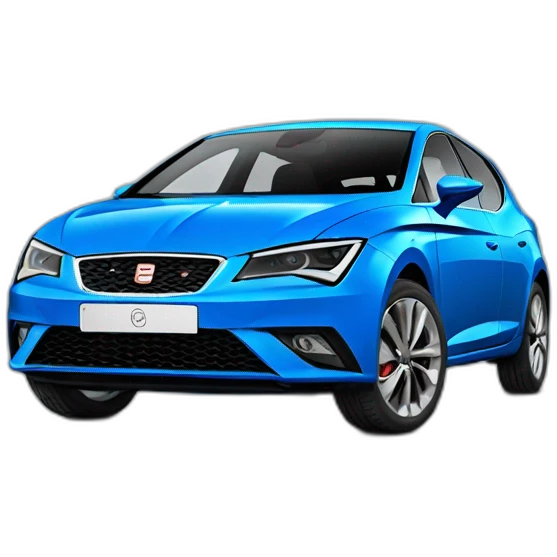 seat leon electric blue front emoji