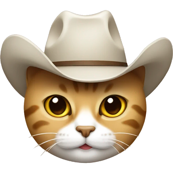 cat with cowboy hat emoji