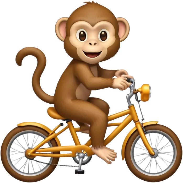 Monkey riding a bike  emoji
