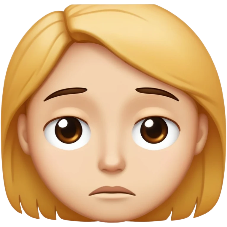 sad face saying yes emoji
