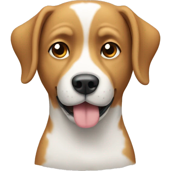Dog typing emoji