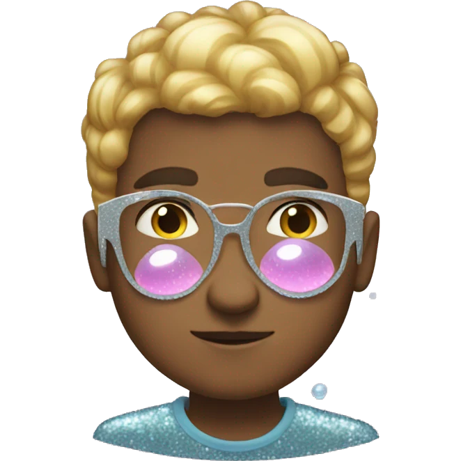 glittery bubbles emoji