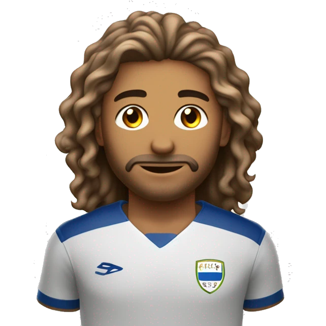 sou bonito sou criança sou bronzeado sou branco sou menino tenho cabelo um pouco longo sou jogador de futebol emoji