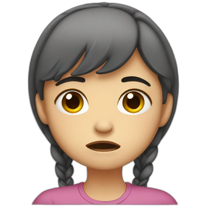 Crying girl  emoji
