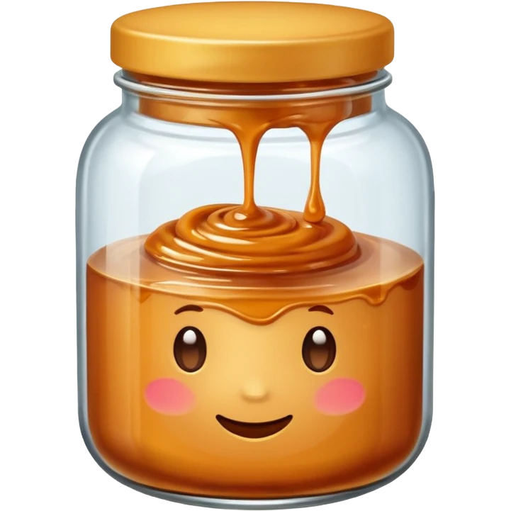 Salted caramel jar  emoji