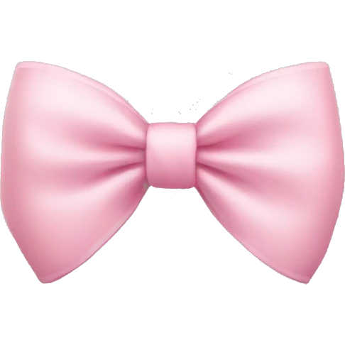 soft pink bow emoji