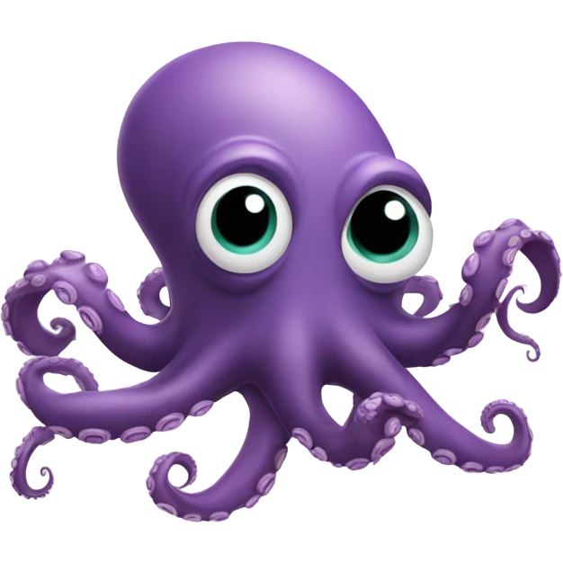 Octopus rolling eyes emoji