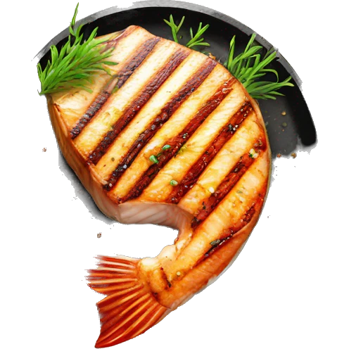 grilled fish steak emoji