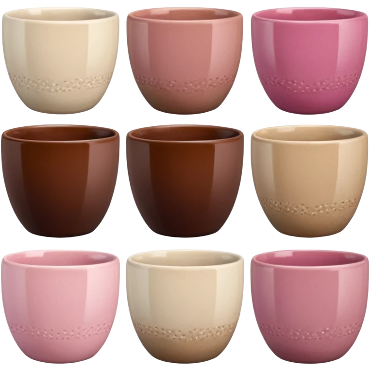 Pink, beige and brown stangley cups emoji