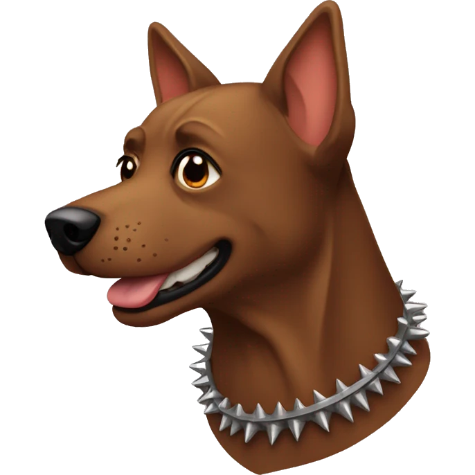 brown spiked dog collar emoji