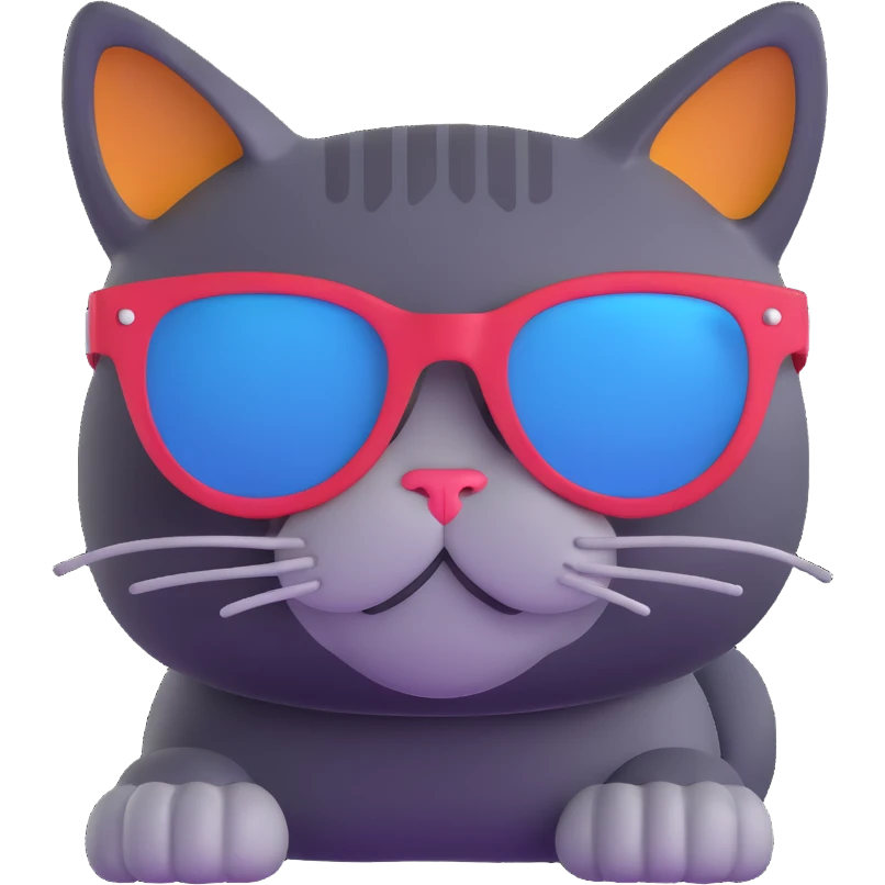 cat wearing sunglasses emoji