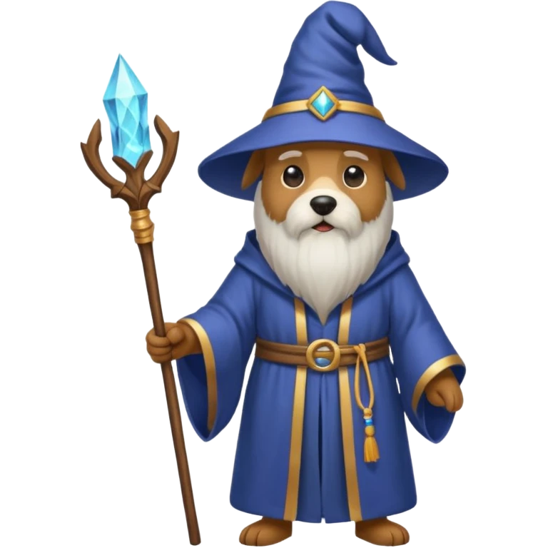 Dog wizard emoji