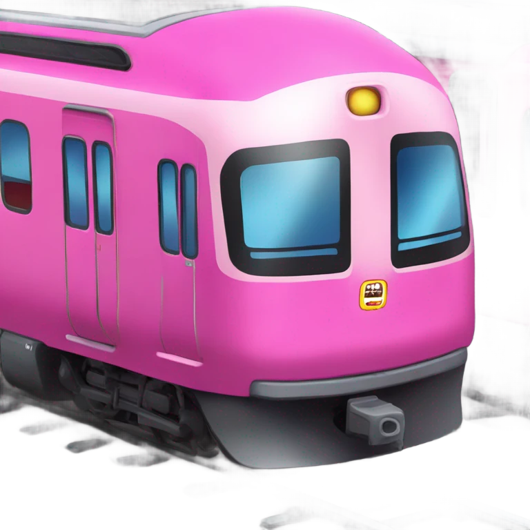 Pink train emoji