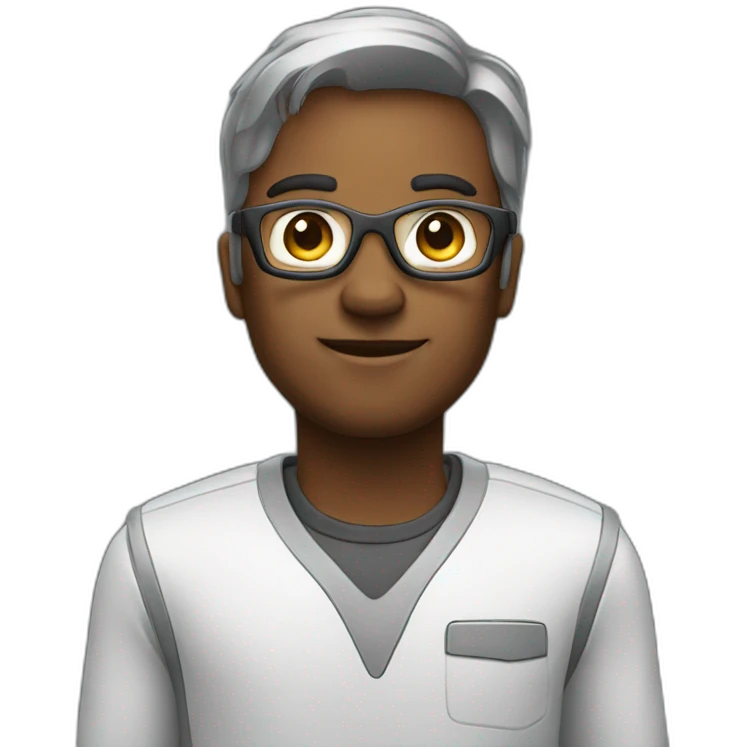 Robotic software engineer emoji
