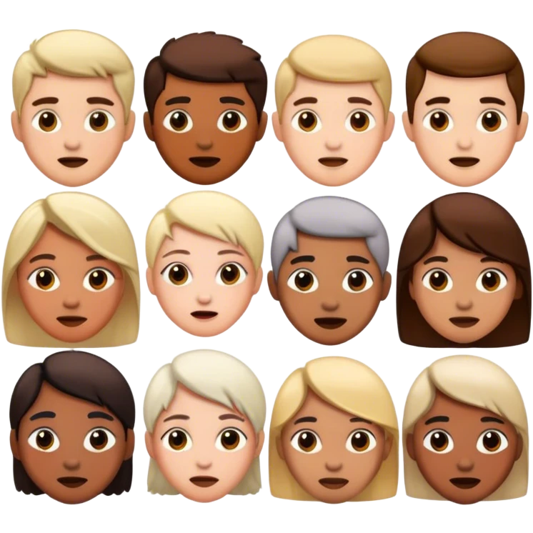 the following faces emoji