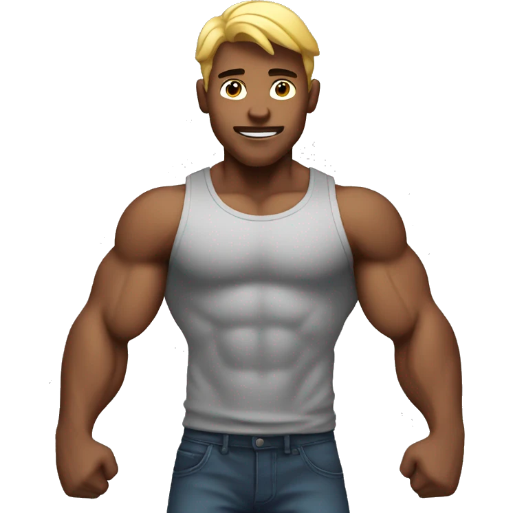 muscle boy emoji
