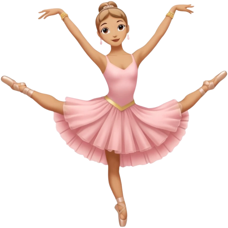 Ballerina (arabesque), street dancer. emoji