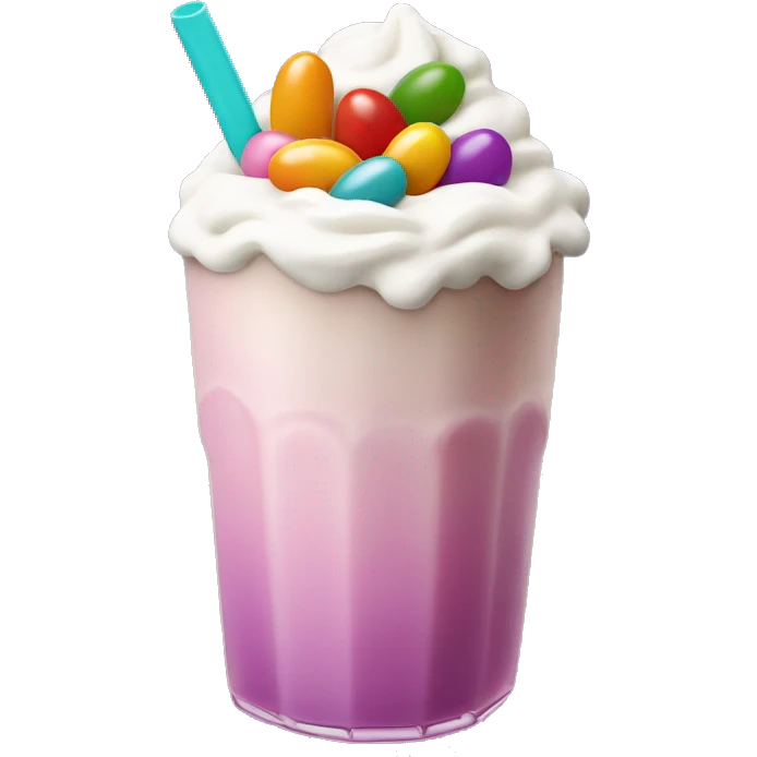 Jelly beans milkshake emoji