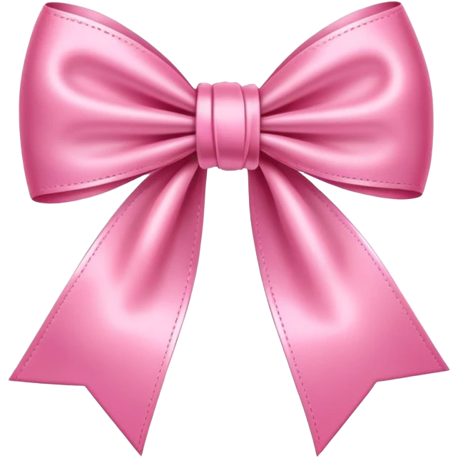 Cute pink bow emoji