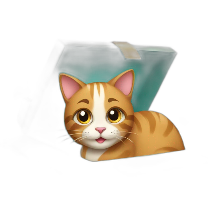 cat in gift box emoji