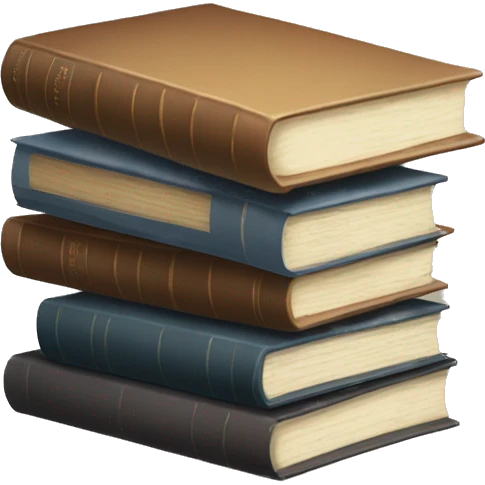 neutral stack of books emoji