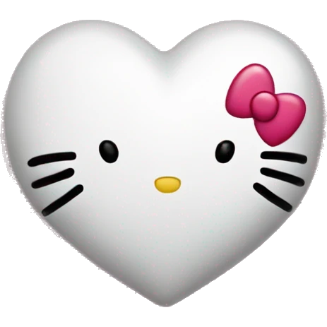 hello kitty heart emoji