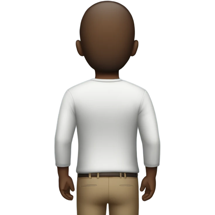 Big back person emoji