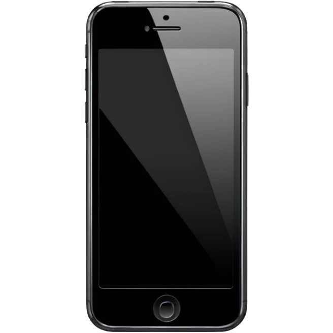 an iPhone smartphone, modern, minimal, clear details emoji