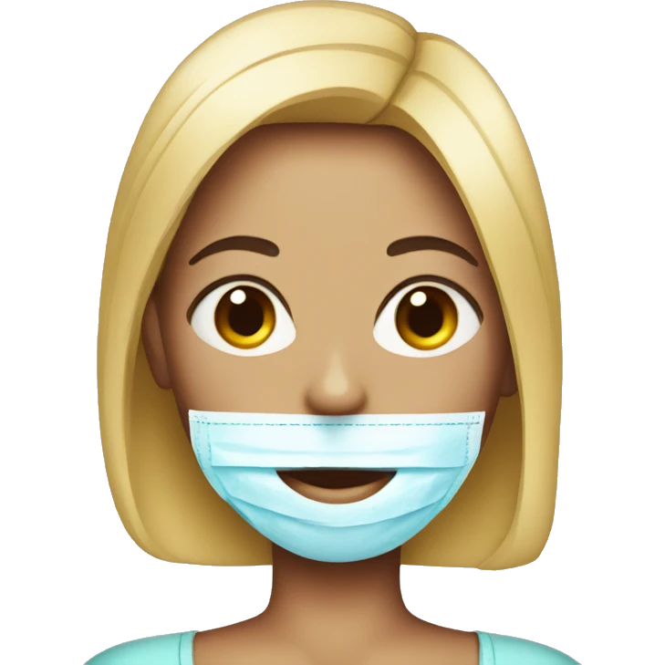 Female with plastic surgery  emoji