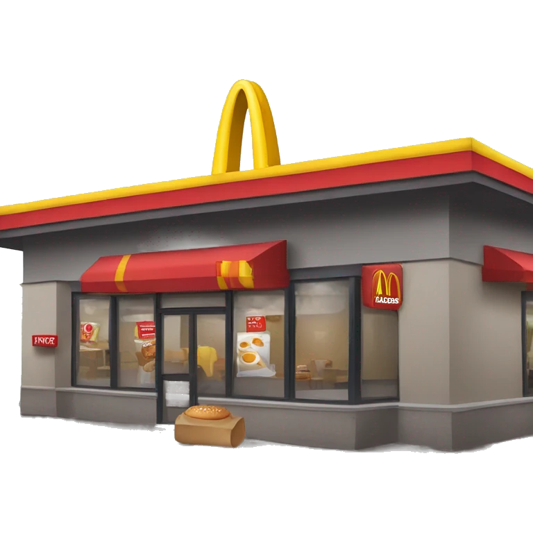 mc donalds restaurant emoji