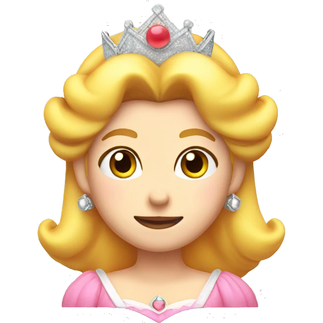 Princess peach head  emoji