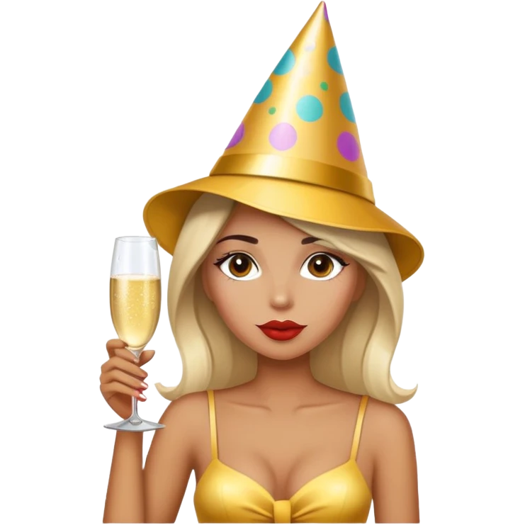 Party girl crazy sultry emoji