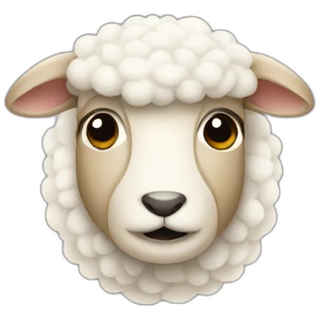 a sheep with finger over mouth shhh emoji