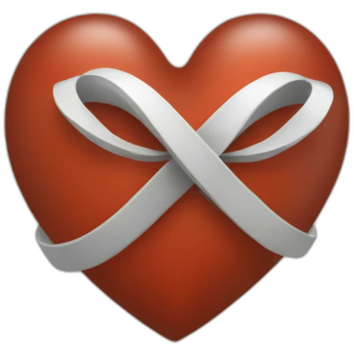 Coeur avec le symbole infini emoji