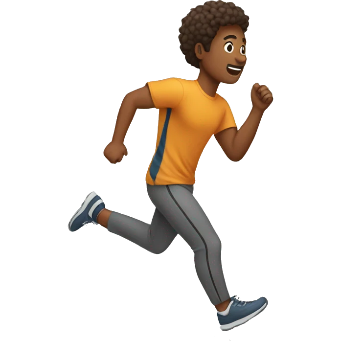 someone running for the hills emoji