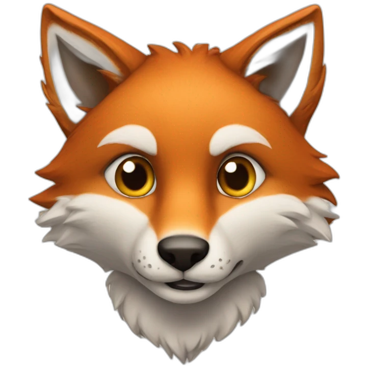 Renard amoureux d'une renarde  emoji